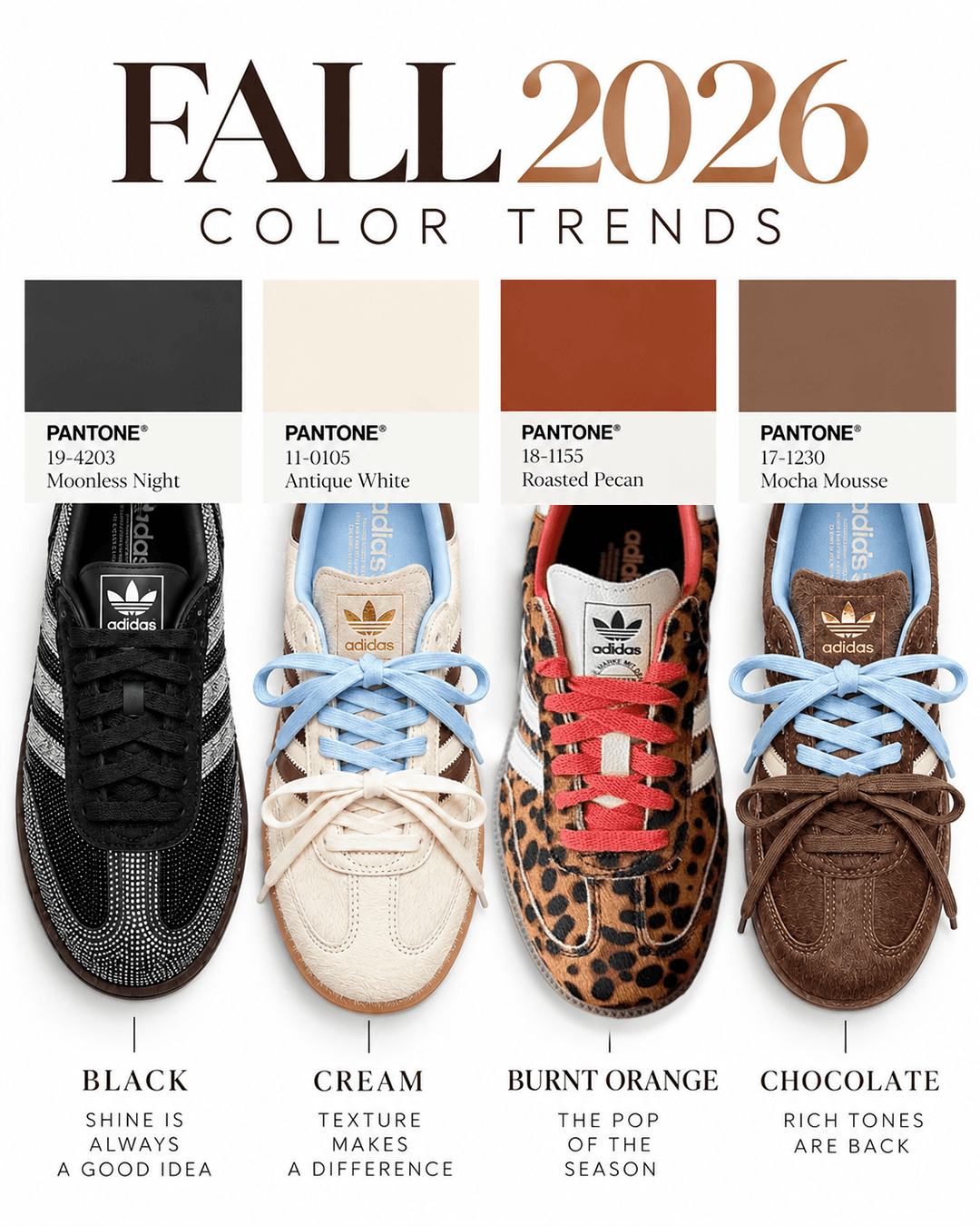 Lilac Blonde fall color trends campaign featuring Adidas footwear
